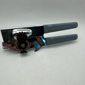 Vintage Swing-A-Way Swing Away Manual Can Opener USA‎ Blue Handle Bottle Opener